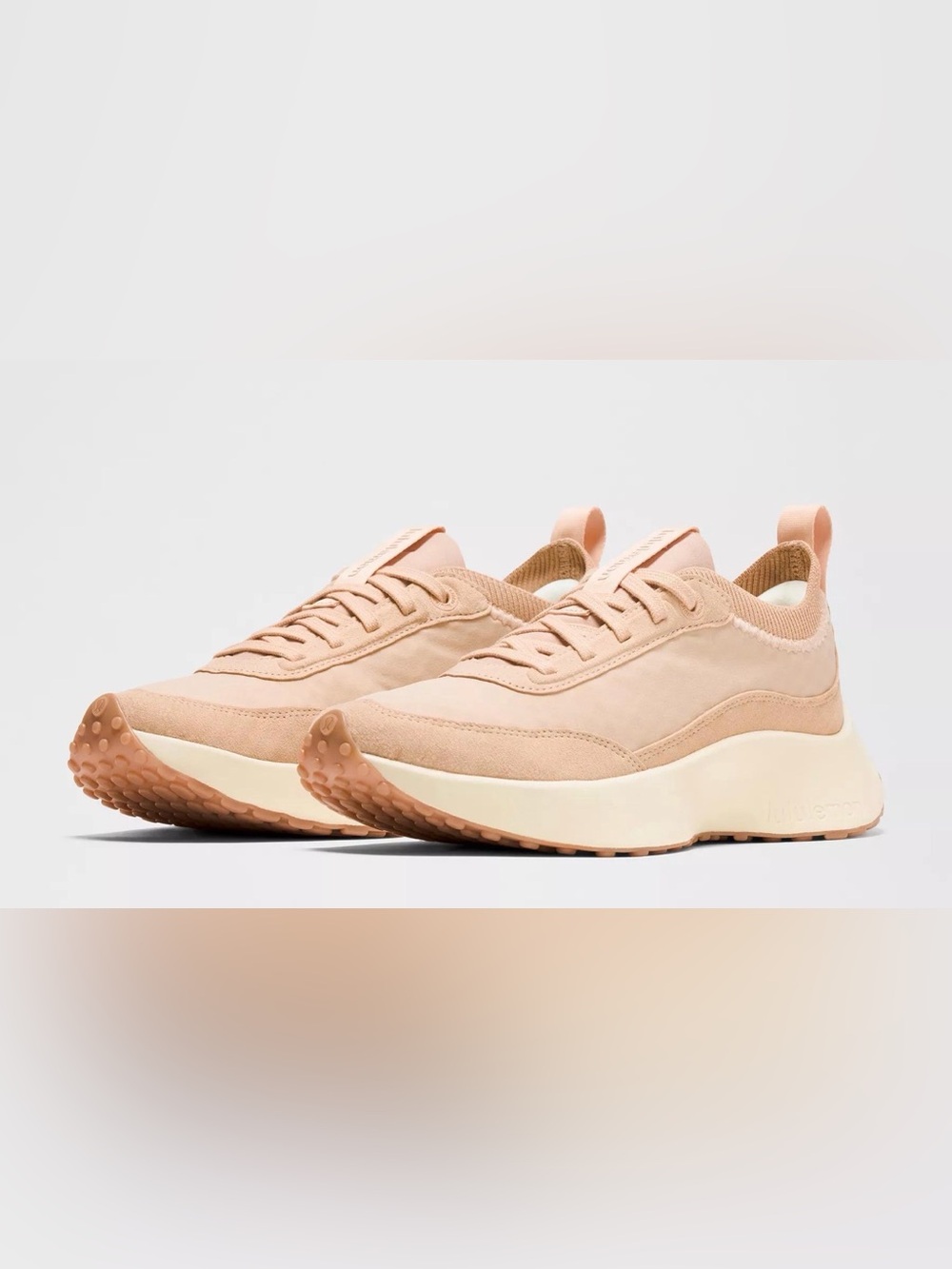NIB New lululemon Women's CrossCity Sneakers Pink Clay Butter Cream Peach Cream